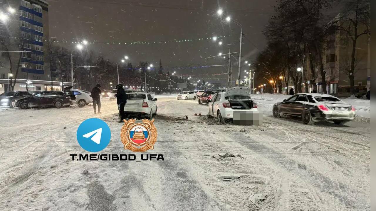 На проспекте Октября в Уфе вчера вечером произо...