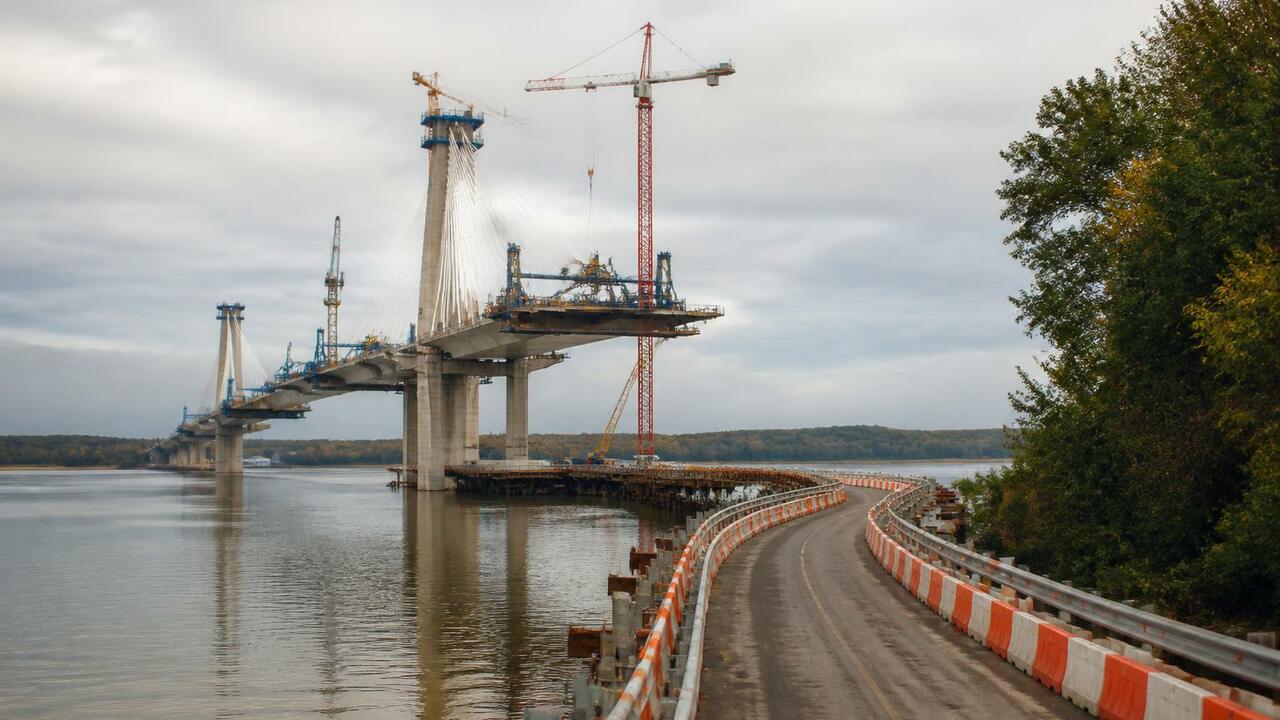 Мост через реку Сикася в Башкирии готов на 80% Мост через реку Сикася в Ишимбайском районе гот...