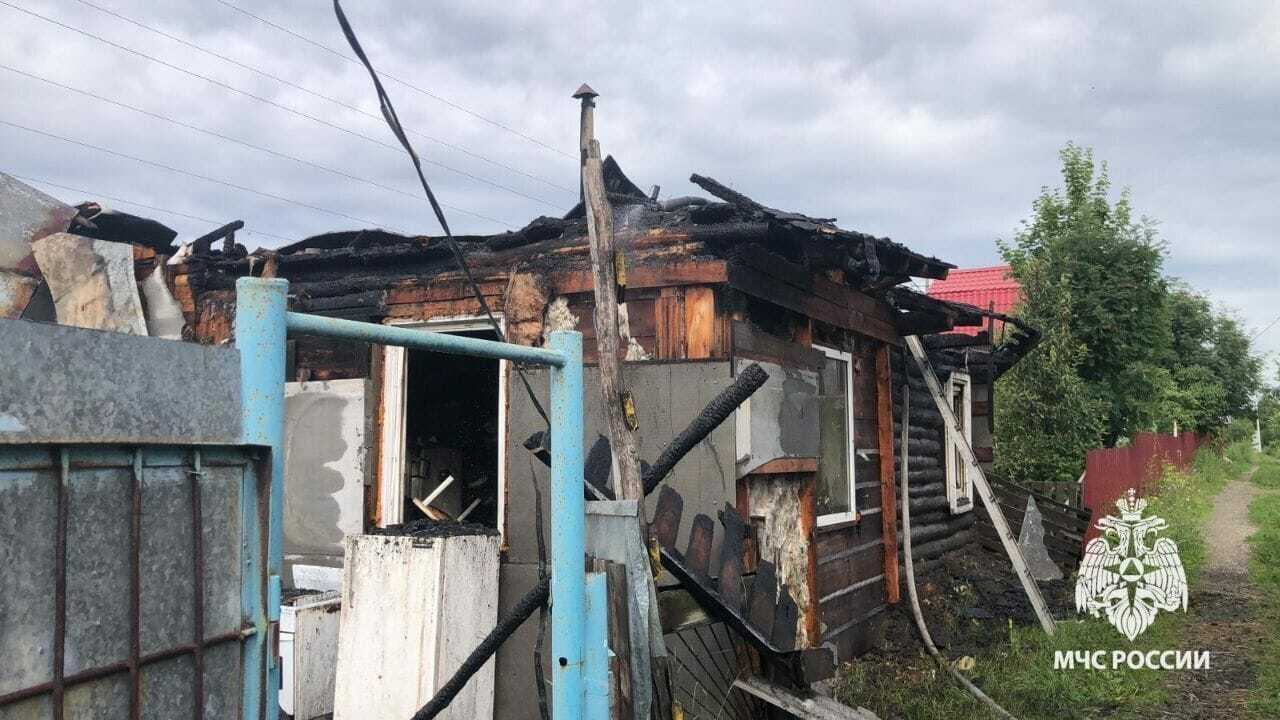 Уфимец получил ожоги, пытаясь потушить пожар в бревенчатом доме В СНТ «Черемушки – Автоцентр Камаз&...