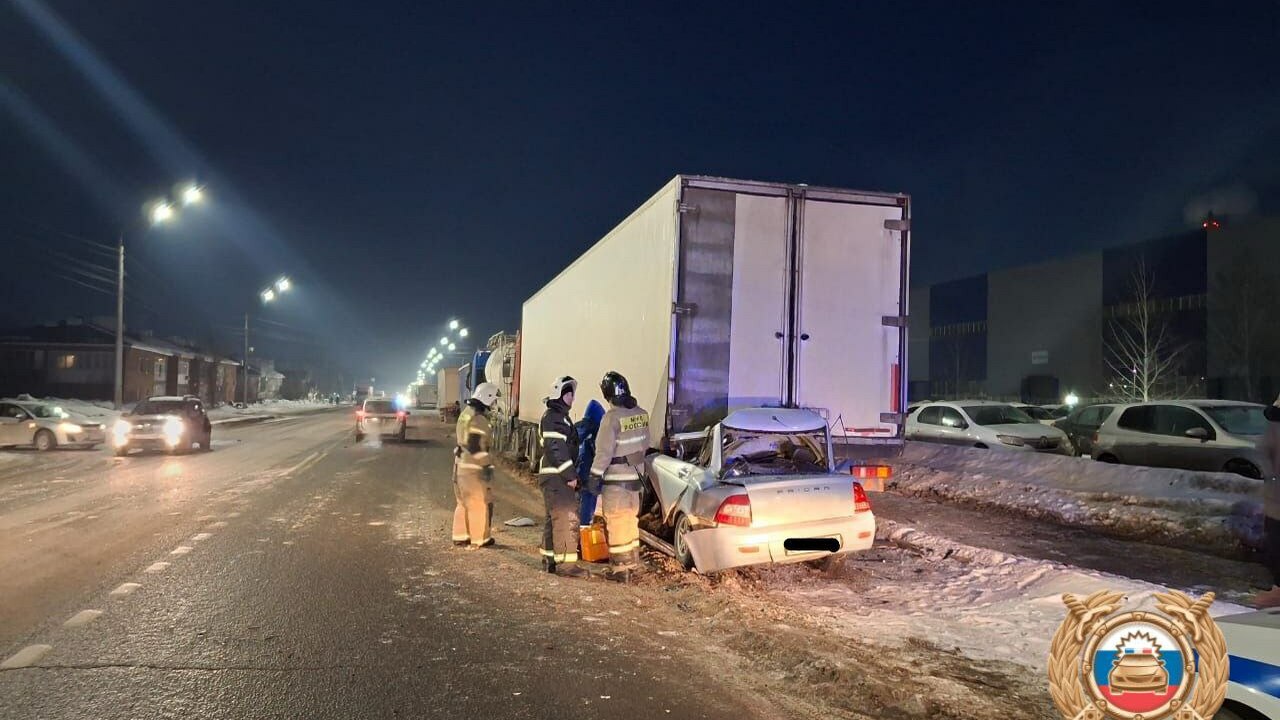 В Уфе на улице Гвардейской сегодня утром произо...