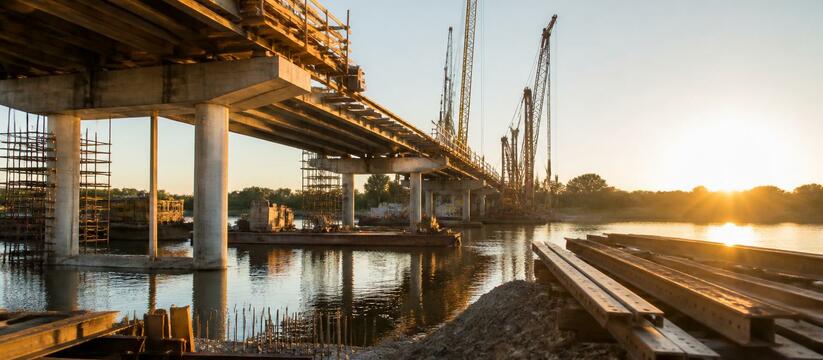 В Башкирии начали строить новый мост через реку Укшук В Белорецке начали строить новый мост через рек...