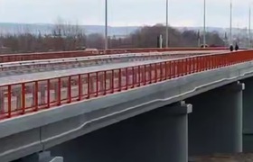 На границе Башкирии и Татарстана открыли мост н...