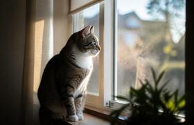 Кошки легче адаптируются к жизни дома, чем дума...