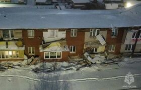 Крыша дома обрушилась в Башкирии, повредив газо...