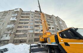 В Уфе начале демонтировать подъезд многоэтажног...